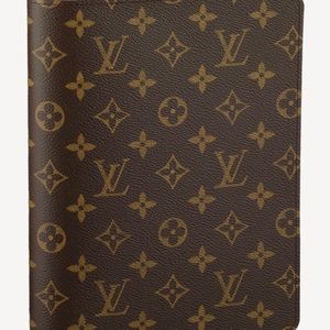Authentic LOUIS VUITTON Desk Agenda Cover - Monogram Canvas - R20100